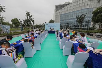 20220603環(huán)保局、柯橋傳媒組織小朋友來(lái)司環(huán)保設(shè)施向公眾開(kāi)放活動(dòng)